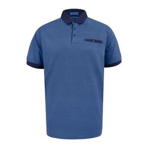 Duke Mens Murray D555 All-Over Print Jacquard Polo Shirt / Blue